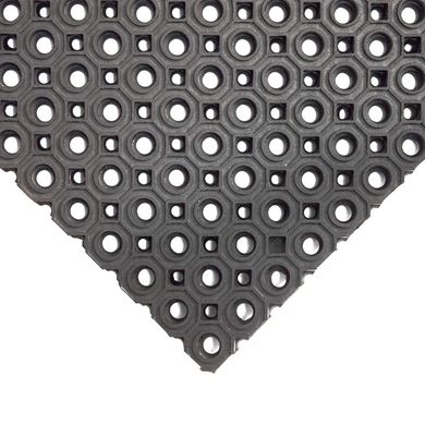 Резиновый ячеистый сота коврик 1000х1500х13мм, черный ОКТАГОН