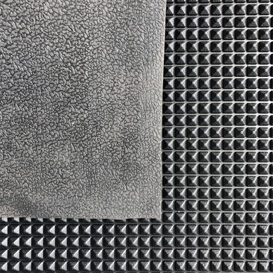Гумовий протиковзкий килимок, 1500х900 мм, чорний ГІЗА