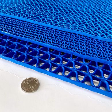 Противоскользящее покрытие-дорожка для бассейна, 4,5мм, цвет синий ЗИГЗАГ (остались куски до 1м.пог, размеры уточняйте)