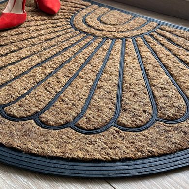 Придверний кокосовий килимок на гумовій основі 600х900 мм КОРФУ