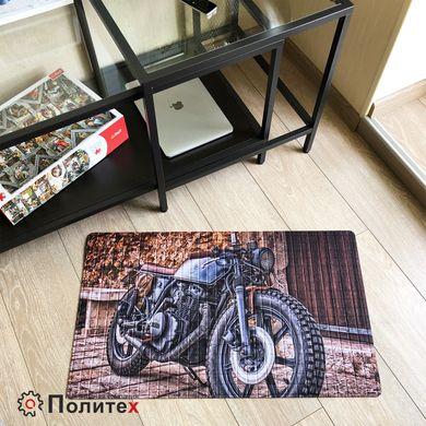 Придверний килимок з малюнком 450х750 мм МОТО